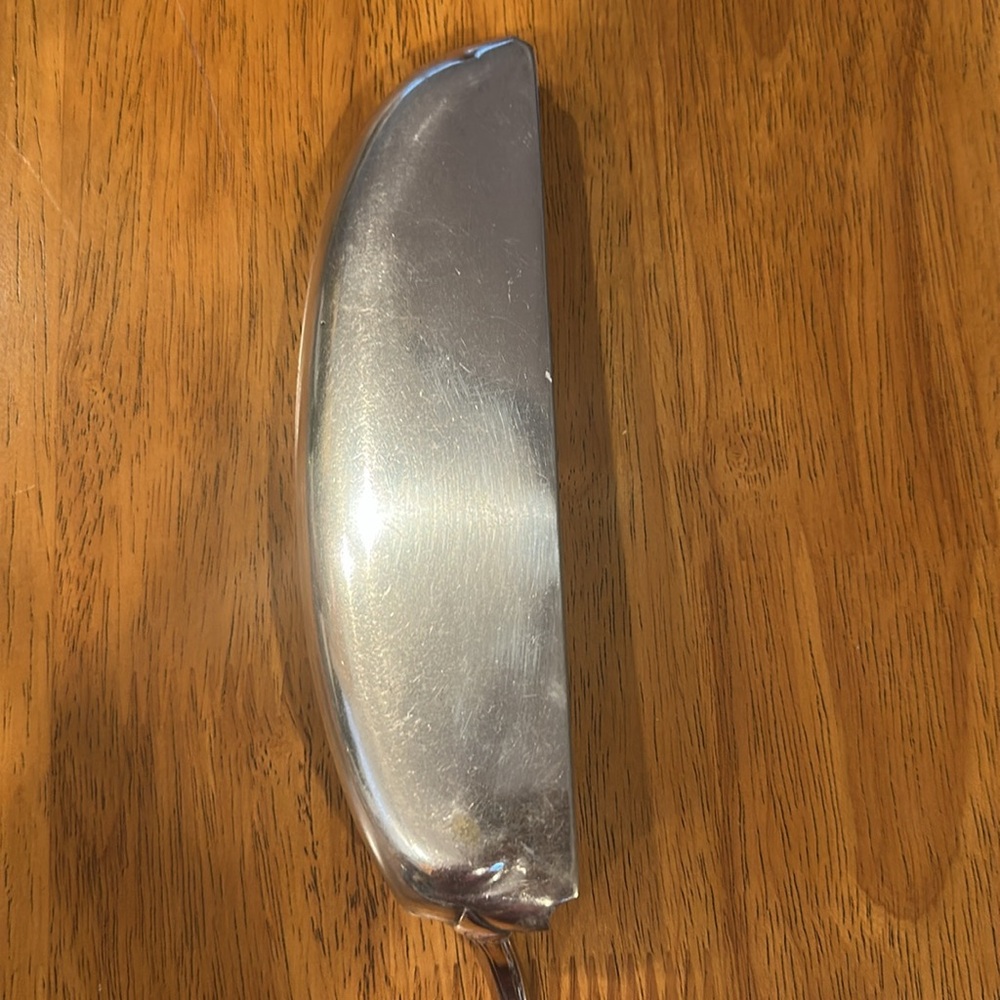 Gorham Co silver plated large fish serving spoon. PAV engraved - Picture 5 of 8